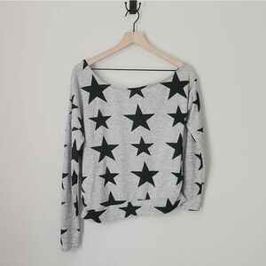 Bailey's Blossoms Mommy & Me Black & Grey Off Shoulder Sweaters Size Extra Small